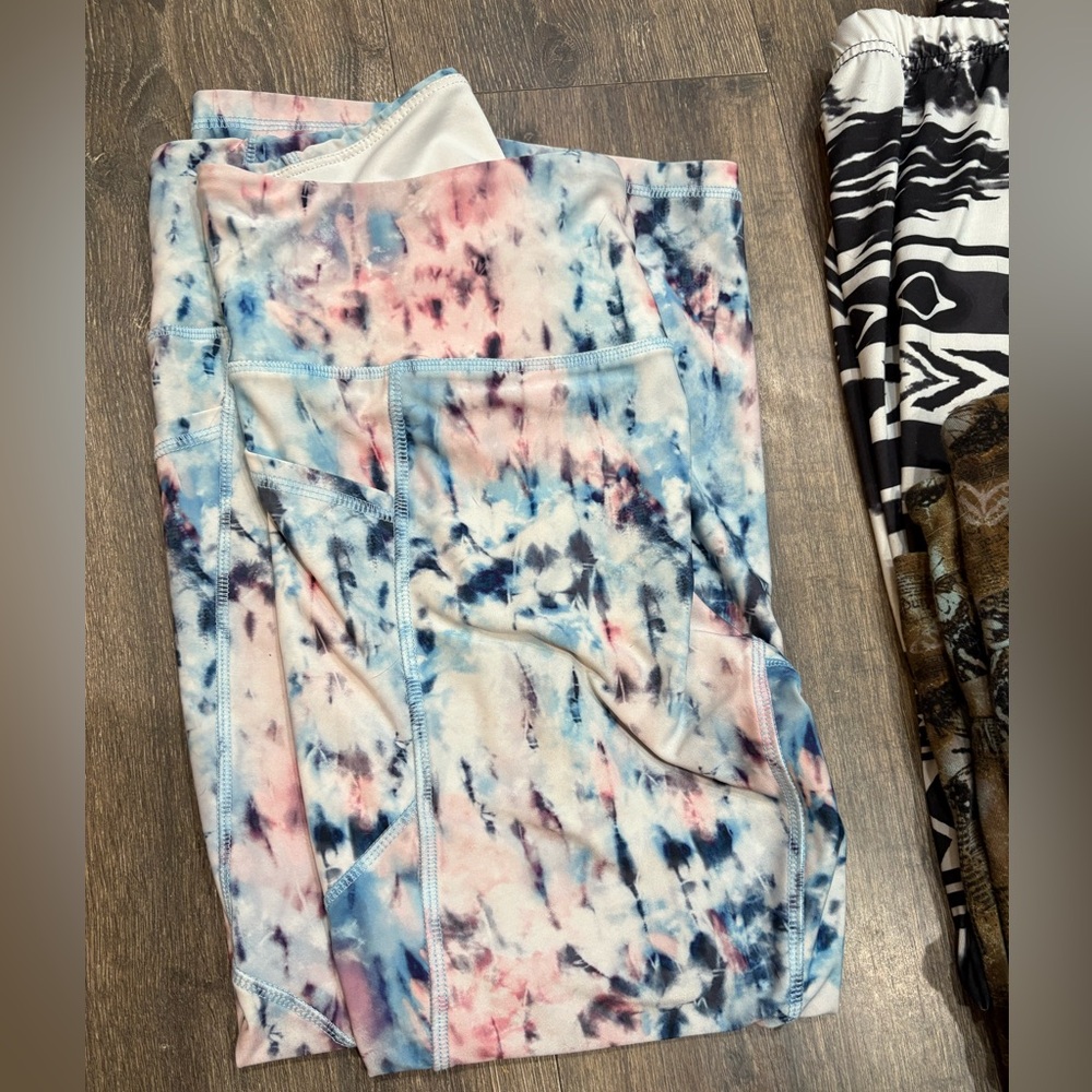 Assorted Patterned and Solid Leggings Bundle - image 2